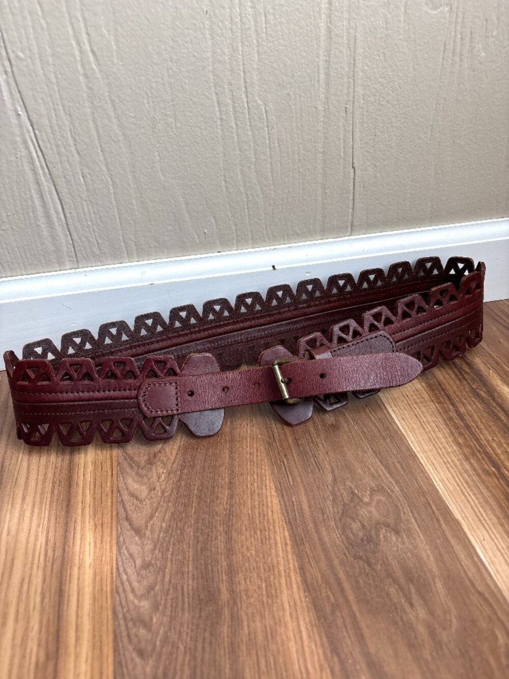 Boho Genuine Leather Wide Adjustable Belt